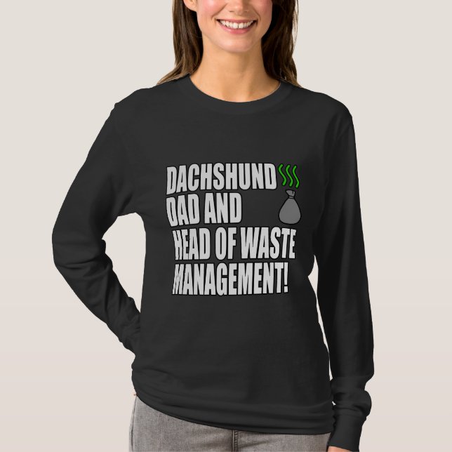 Dachshund Dad Funny T-Shirt (Front)
