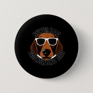 Dachshund Dad Funny Wiener Dog Father 6 Cm Round Badge