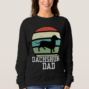 Dachshund Dad I Retro Wiener Dog Dad Sweatshirt