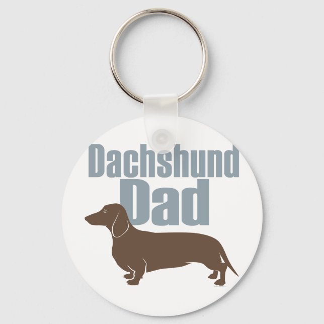 "Dachshund Dad" Key Ring (Front)