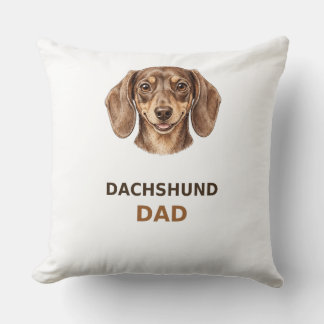 Dachshund Dad — Long On Love Cushion