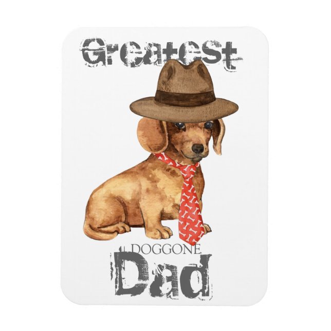Dachshund Dad Magnet (Vertical)