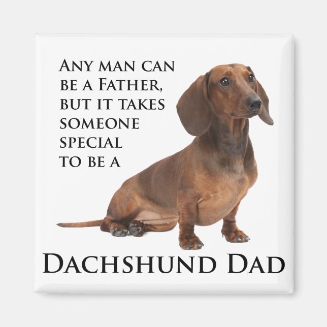 Dachshund Dad Magnet (Front)