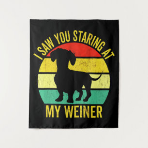 Dachshund Dad Men Tapestry