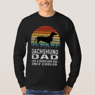 Dachshund Dad Wiener Dog Retro Doxie T-Shirt