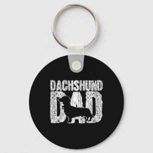 Dachshund Dad Wiener Father Fathers Day Vintage Gi Key Ring