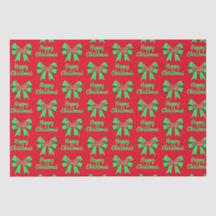 Dachshund Daxie Christmas Dog & Bow Red Tissue Paper