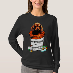 Dachshund Depressants Cute Dog T-Shirt