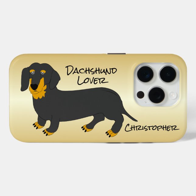 Dachshund Design Personalised Case-Mate iPhone Case (Back (Horizontal))