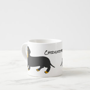Dachshund Design Personalised Espresso Cup