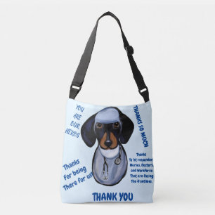 DACHSHUND DOCTOR CROSSBODY BAG