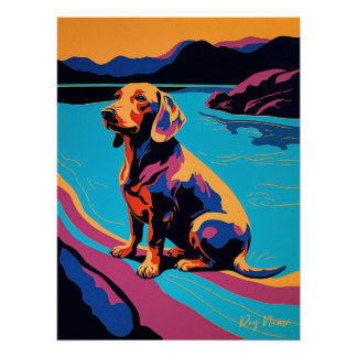Dachshund Dog 004 - Bruno Pokopen Poster
