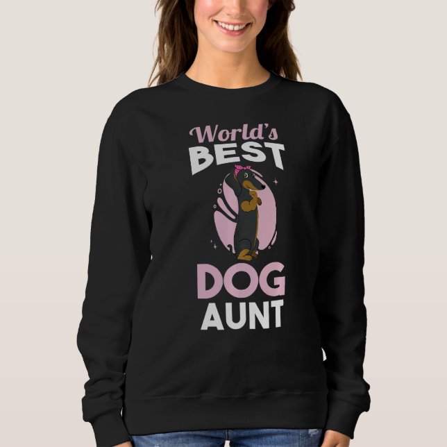 Dachshund Dog Aunt Sweatshirt (Front)