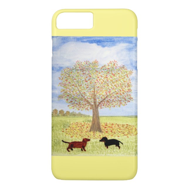 Dachshund Dog Autumn Walk Case-Mate iPhone Case (Back)