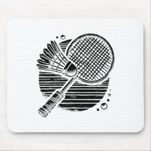 Dachshund Dog Badminton Player Shuttle Mouse Pad