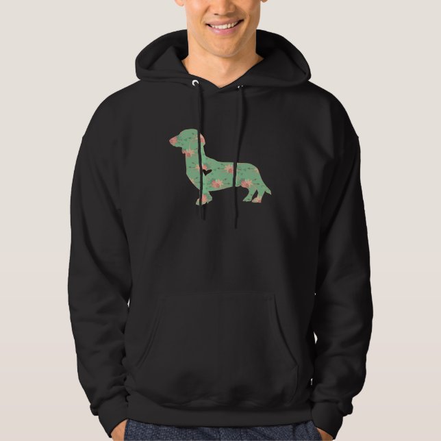 Dachshund Dog  Boho Woodland Chic  for Women Hoodie (Front)