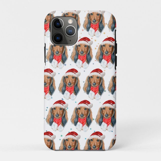 Dachshund Dog Breed Christmas Case-Mate iPhone Case (Back)