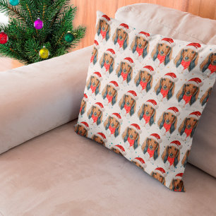 Dachshund Dog Breed Christmas Cushion