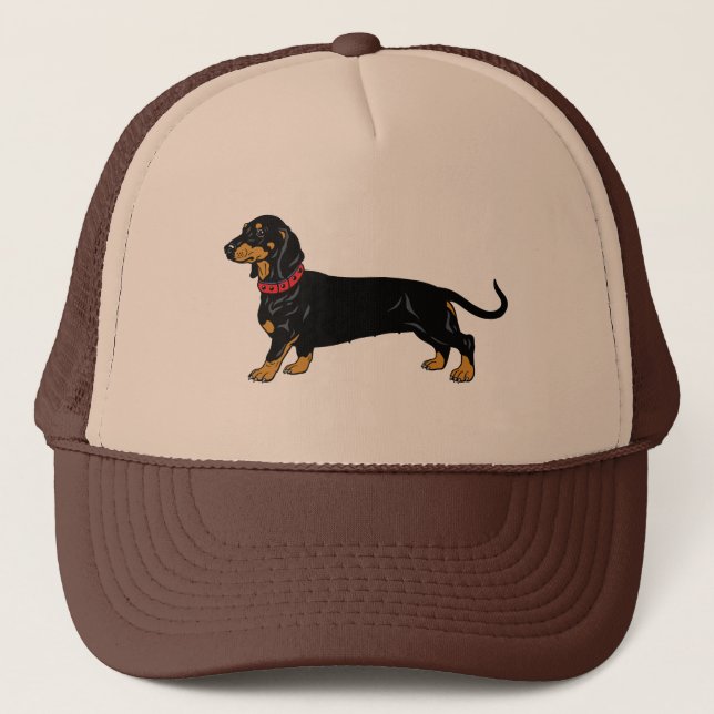 Dachshund Dog Breed Trucker Hat (Front)