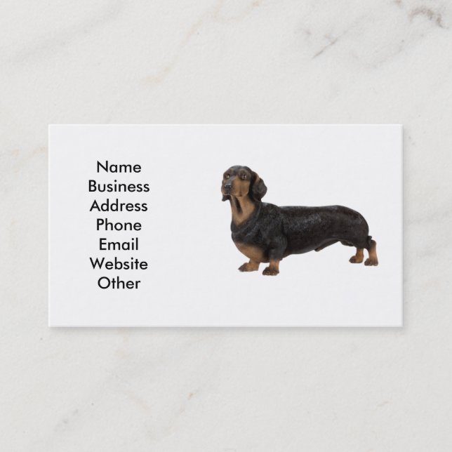 Dachshund Dog Business Card (Front)