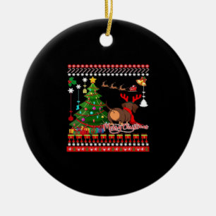 Dachshund Dog Butt Christmas Ugly Classic T-Shirt Ceramic Ornament