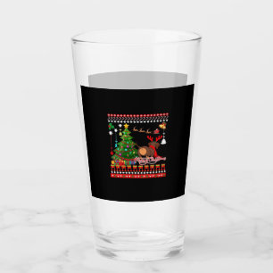 Dachshund Dog Butt Christmas Ugly Classic T-Shirt Glass