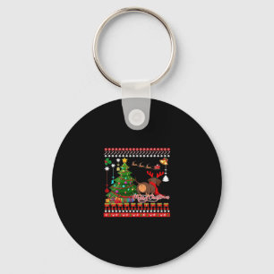 Dachshund Dog Butt Christmas Ugly Classic T-Shirt Key Ring