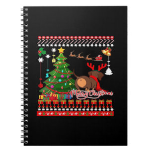 Dachshund Dog Butt Christmas Ugly Classic T-Shirt Notebook