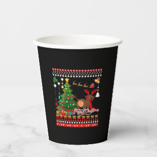 Dachshund Dog Butt Christmas Ugly Classic T-Shirt Paper Cups