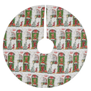 Dachshund Dog Christmas Brushed Polyester Tree Skirt