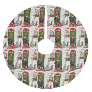 Dachshund Dog Christmas Brushed Polyester Tree Skirt