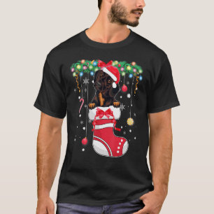 Dachshund Dog  Christmas  Dog Christmas Stocking 1 T-Shirt