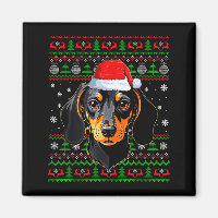 Dachshund Dog Christmas Ugly Sweater Santa Adults