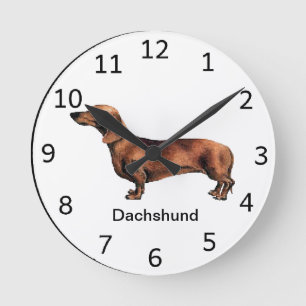Dachshund Dog Clock