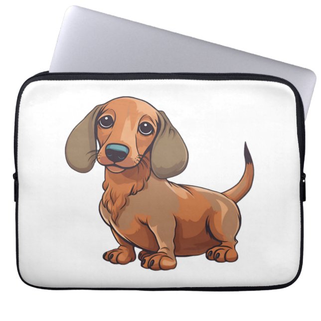 Dachshund Dog Cute  Laptop Sleeve (Front)
