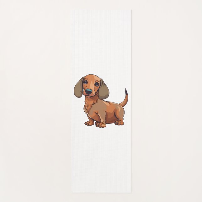 Dachshund Dog Cute  Yoga Mat (Front)