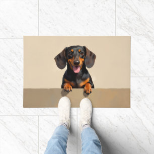 Dachshund Dog Doormat Art