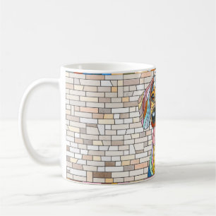 Dachshund dog - Doxie -colourful mosaic Coffee Mug