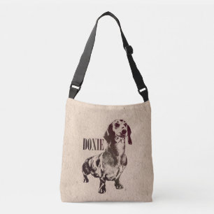 Dachshund dog  - Doxie Crossbody Bag