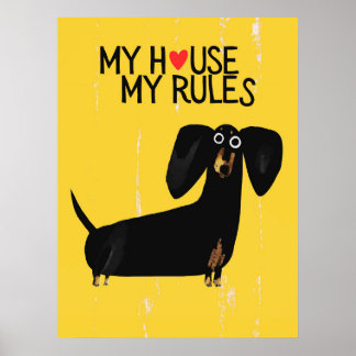 Dachshund dog | Funny & decorative Poster