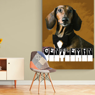 Dachshund Dog Gentleman Poster