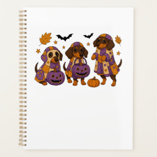 Dachshund Dog Ghost Halloween Planner