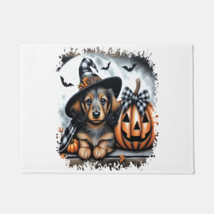 Dachshund Dog Halloween Doormat