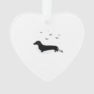 Dachshund Dog � Halloween Moon Silhouette Classic  Ornament