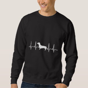 Dachshund Dog Heartbeat Sweatshirt