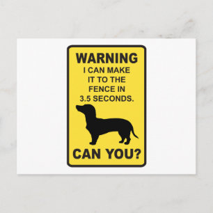 Dachshund Dog Humourous  Doxon funny saying Postcard