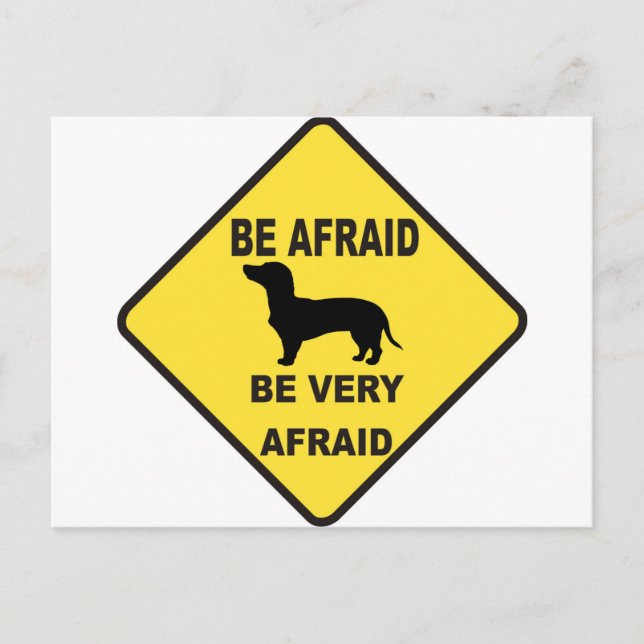 Dachshund Dog Humourous Postcard (Front)