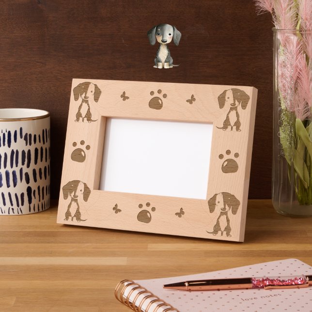 Dachshund Dog Laser Etched Picture Frame (Creator Uploaded)