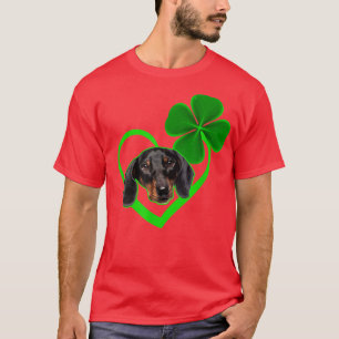 Dachshund Dog Leprechau St Patrick Day Saint Paddy T-Shirt