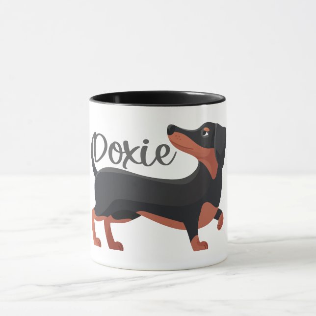 Dachshund Dog Love  Mug (Center)